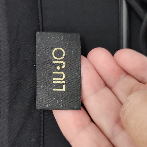 Liu Jo Black Longsleeve Blouse Size Medium - Picture 4 of 8